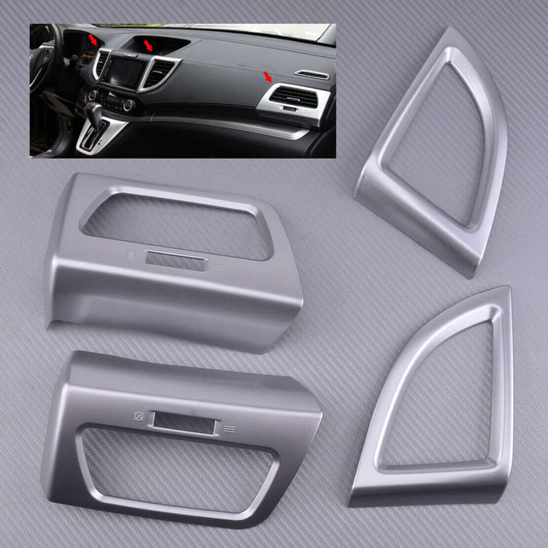 4pc/Kit Chrome Air Condition Vent Outlet Trim Cover Fit for Honda CRV CR-V 12-16