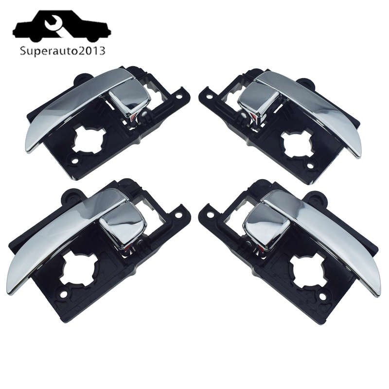 8X Front Rear Left Right Inside Door Handle & Bezel For 2007-10 Hyundai Elantra