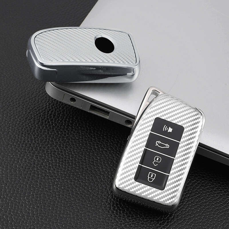 Silver TPU Remote Smart Key Fob Case Holder Cover Fit For Lexus ES GS IS LS RX