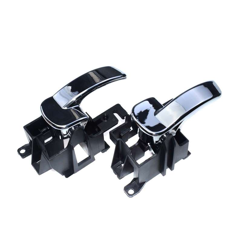 Pair Left & Right Side Interior Door Handle Chrome For Nissan Pathfinder 2005-09