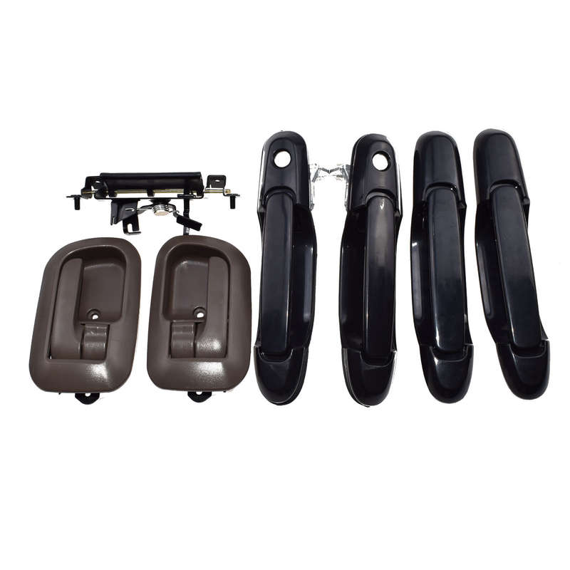 7Pcs Set For 98-03 Toyota Sienna Left Right Brown Inside Outside Door Handle Kit