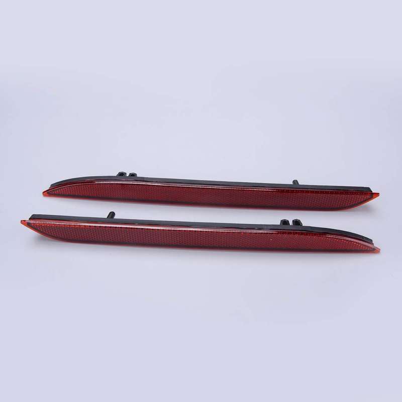 1pcs Red Rear Bumper Reflector Lens Diffuser Fit For Ford Mustang 2015-2017