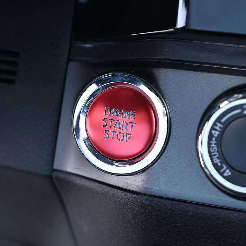 Engine Start Stop Push Button Switch Cover Trim Fit for Toyota Tacoma 2016-2020