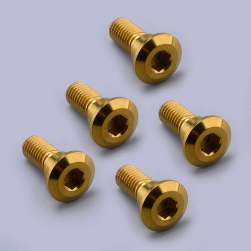 5PC ROTOR BOLTS fit for:Yamaha YZF R6 2003-2019 MT10 SP R1 1000 REAR DISC BRAKE