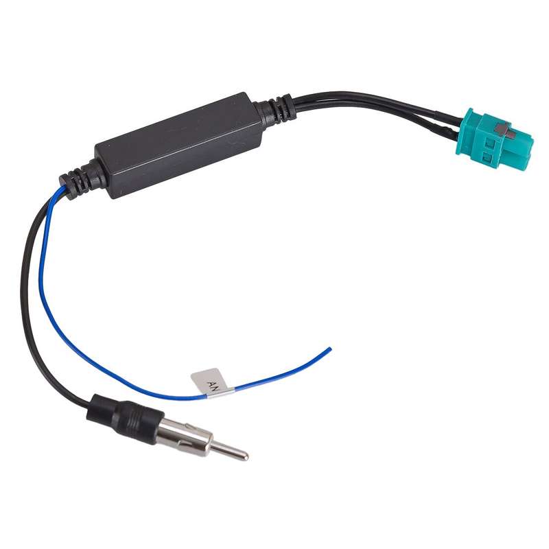 Dual FAKRA to Din FM AM Radio Antenna Adapter Signal Amplifier fit for Mercedes.