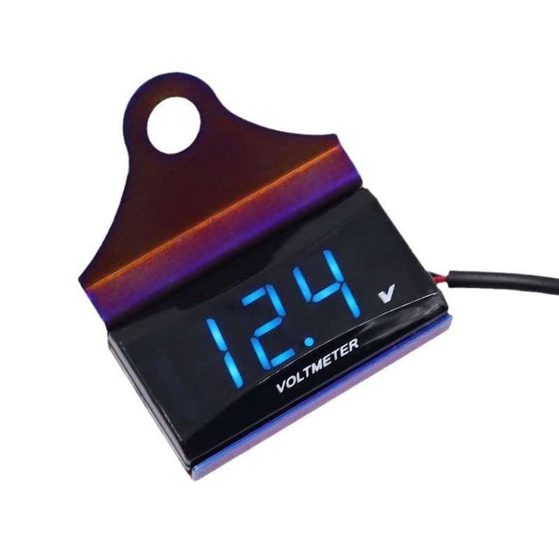 Universal Motorcycle 10-150V Digital Voltmeter Display Waterproof Voltage Meter