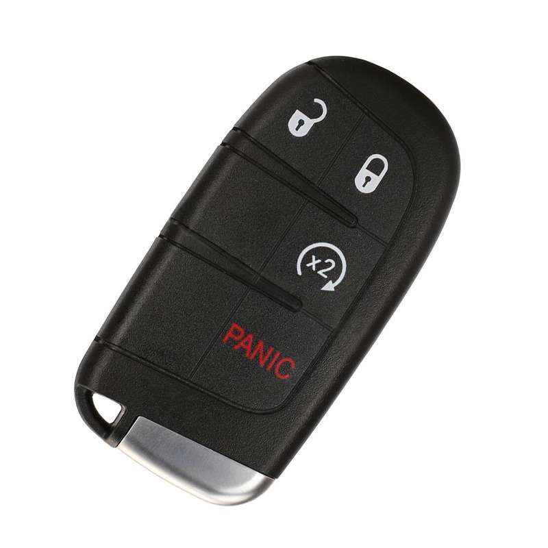 Remote 3+PANIC-Button Key Fob Shell Case Housing Fit for Jeep Chrysler Dodge
