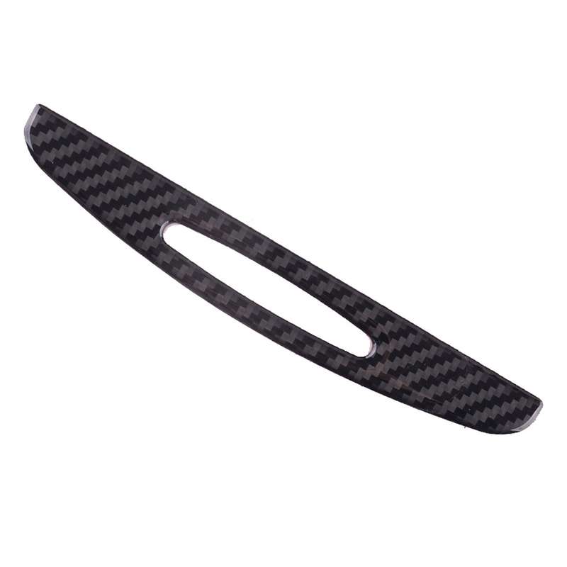 Carbon Fiber Console Cupholder Pull Cover Trim Fit For Chrysler 300 2015-2022