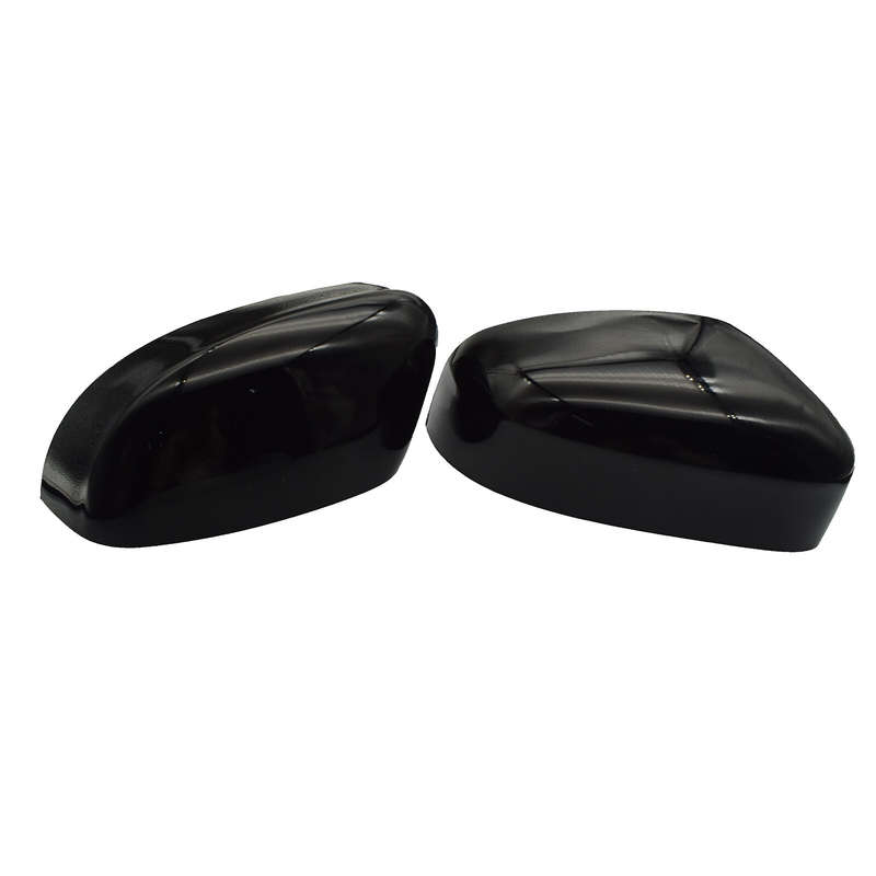 Gloss Black Left Right Rearview Mirror Cover For Ford Focus MK2 MK3 2008-2018
