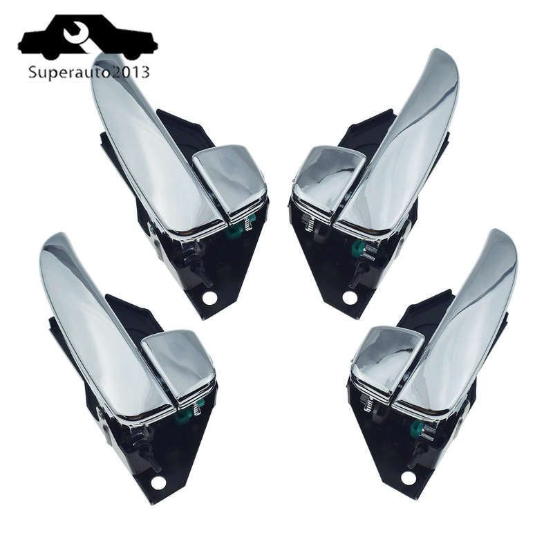 4PCS Front Rear LH RH Inside Door Handles For 2002-05 Hyundai Sonata 826103D010