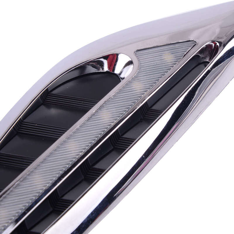 Universal Car Fender LED Side Marker Light Turn Signal Lamps Indicator White