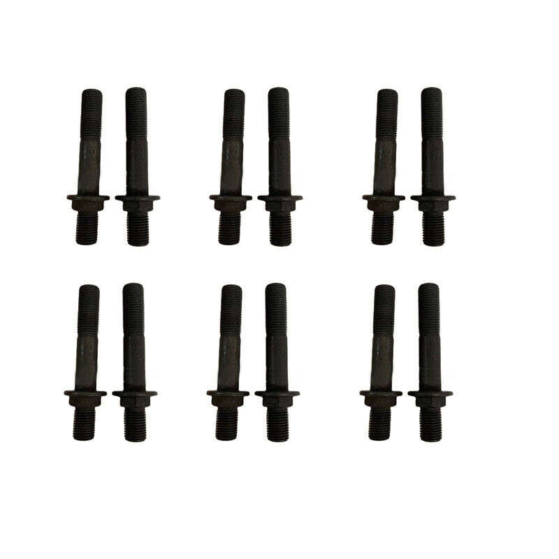 12Pcs Exhaust Manifold Bolts Studs 3944655 For Dodge Ram 5.9 6.7 Cummins 03-19