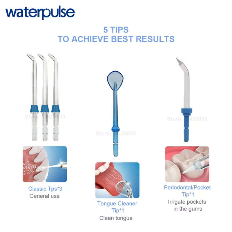 Waterpulse V300 Oral Irrigator  800ml Water Flosser for Dental Hygiene