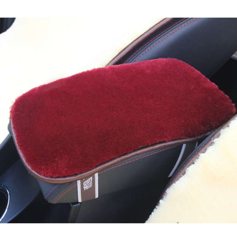 Armrest Cushion Car Cover Warm Mat Center Console Box Pad Protector Accessory ui