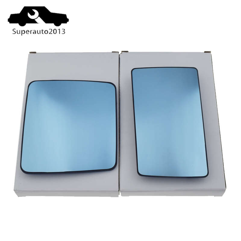 Pair Left & Right Side Mirror Glass Heated For Mercedes-Benz W124 S124 W201 190