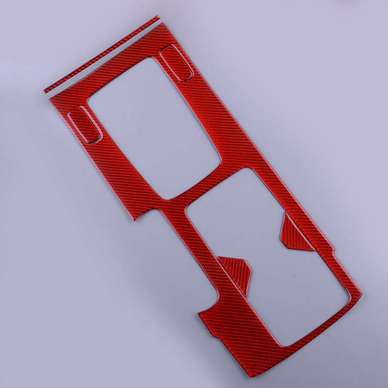 Red Gear Shift Panel Cover Trim Frame Set Fit For Honda Accord 2013-2017