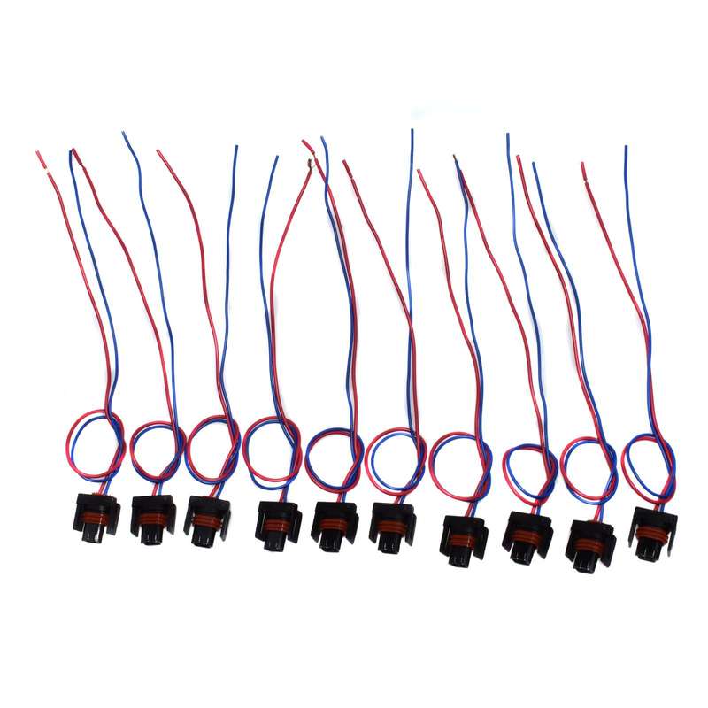 Set 10PCS Electrical Pigtail wire Harness Connector for Fuel Pressure Regulator