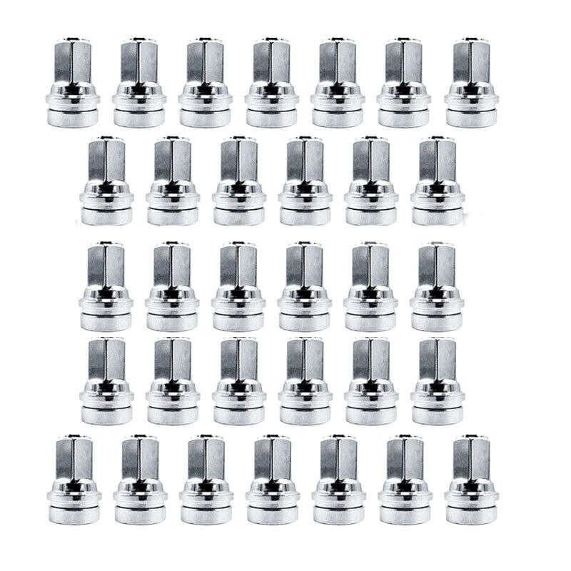 32x 14x1.5 Flat Seat Lug Nut HCPZ-1012-A For Ford F250 F350 Super Duty HCPZ1012B