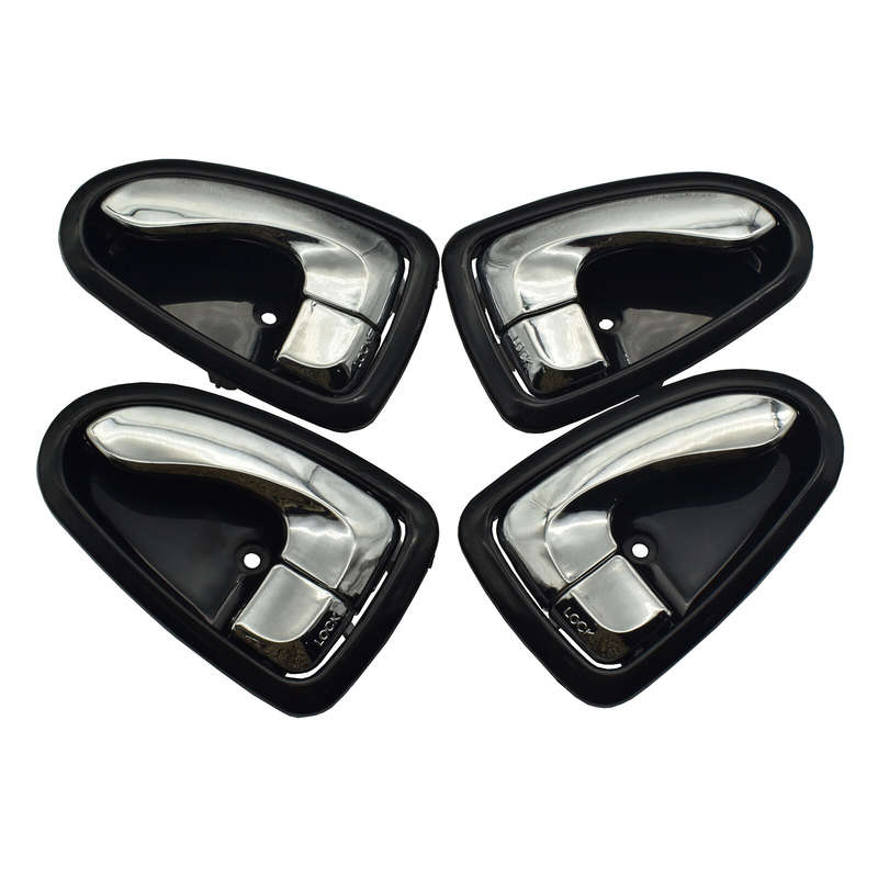 4PCS Left Right LH RH Chrome Inside Door Handle For Hyundai Accent 1.6L 2000-06