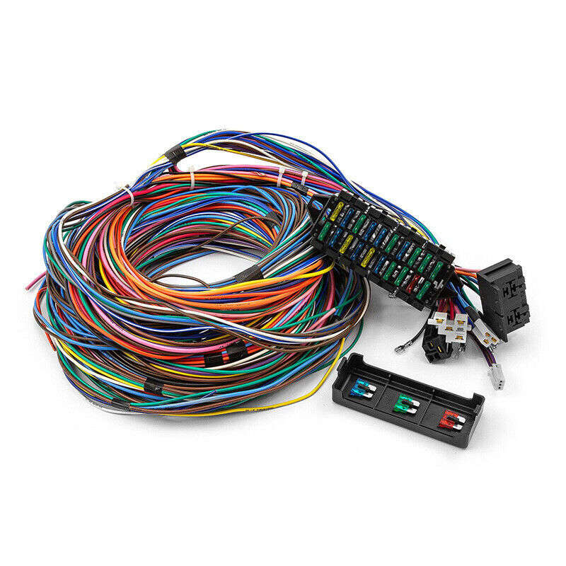 Universal 20 Circuit Wiring Harness Kit Street Rod Hot Rod Race Car