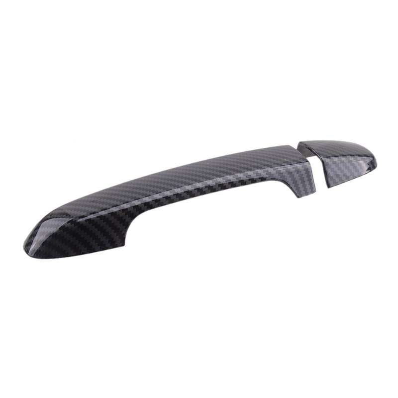 Carbon Fiber Style Exterior Door Handle Cover Trim Decor Fit for Toyota Camry