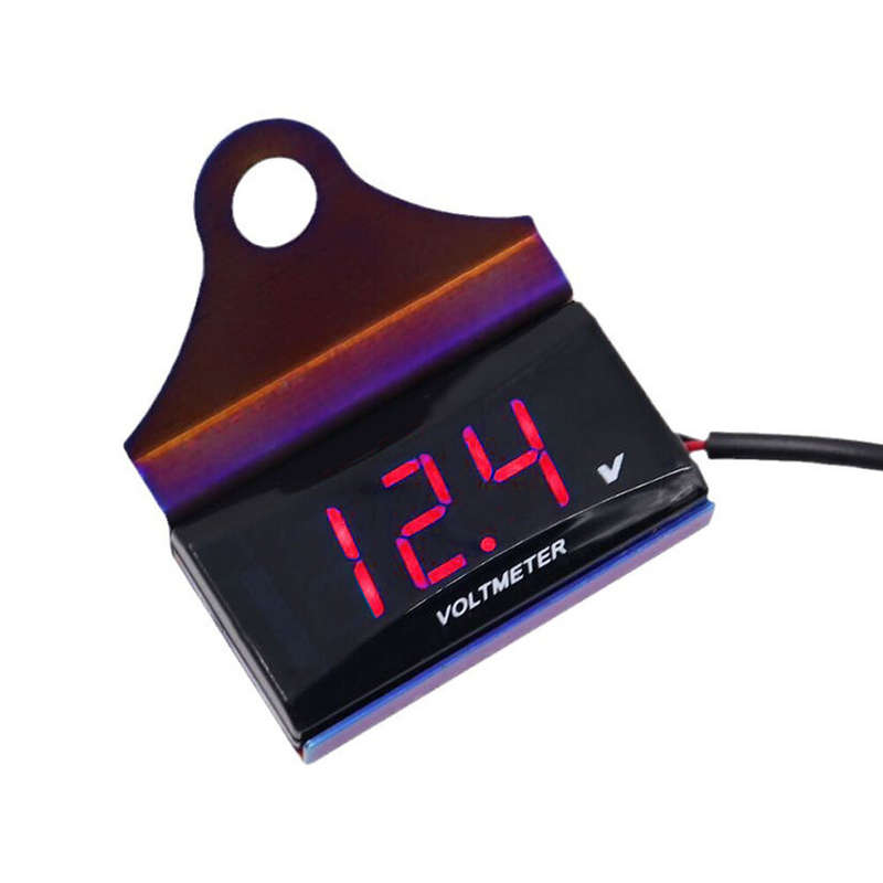 1x Universal Digital LED Volt Meter Waterproof Voltage Gauge Meter New