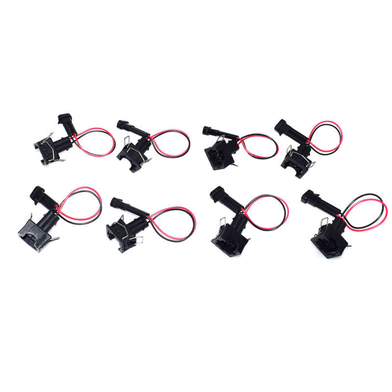 8pcs For LQ4, LQ9 4.8 5.3 6.0 wire Harness to LS1 LS6 LT1 EV1 Injector Adapters