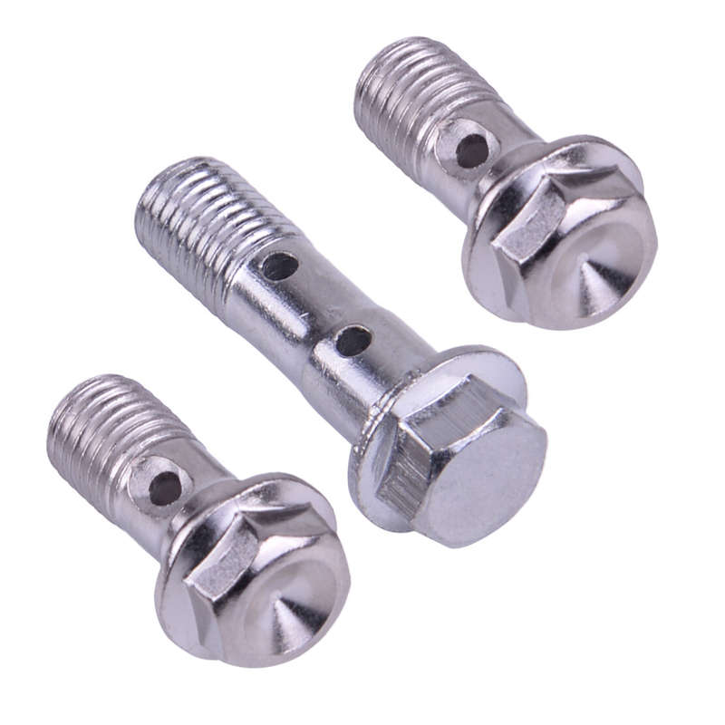 3Pcs/Stainless 10mm M10 x1.25 Brake Banjo Caliper Bolt Fit for Kawasaki Durable