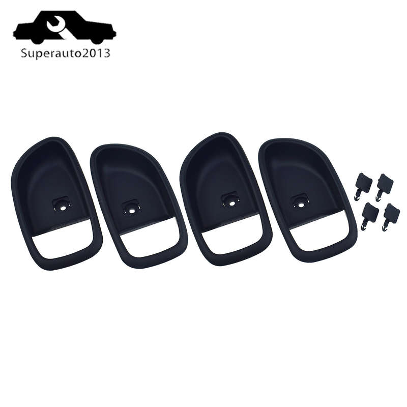 8X Front Rear Left Right Inside Door Handle & Bezel For 2007-10 Hyundai Elantra