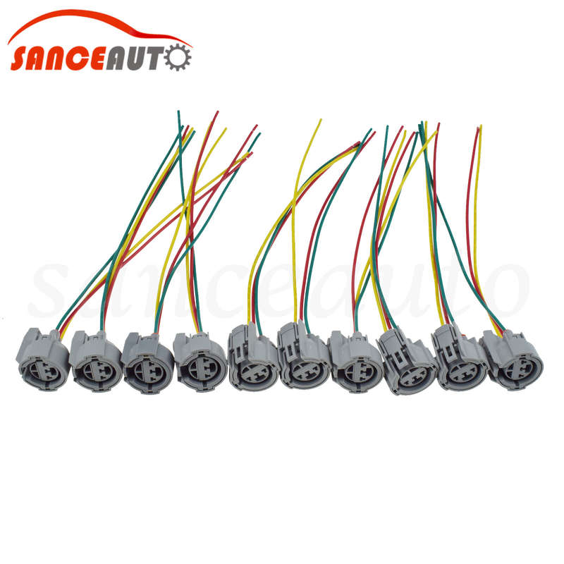 10PCS Throttle Position TPS Sensor Wire Connector Plug Harness For Honda Acura