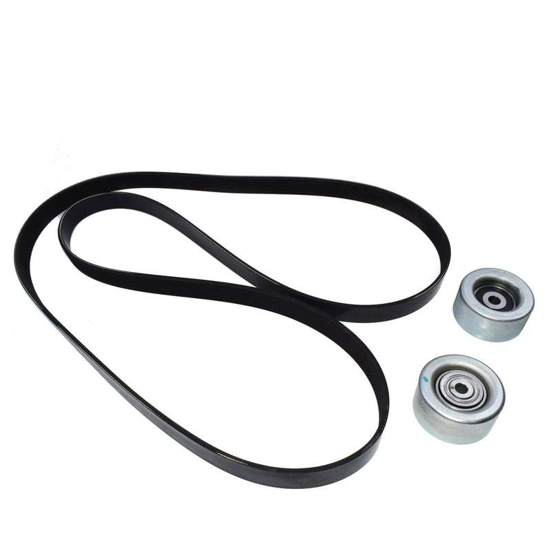 New Serpentine Drive Belt and Idler Pulley Kit 3pcs For Lexus IS250 IS350 06-12
