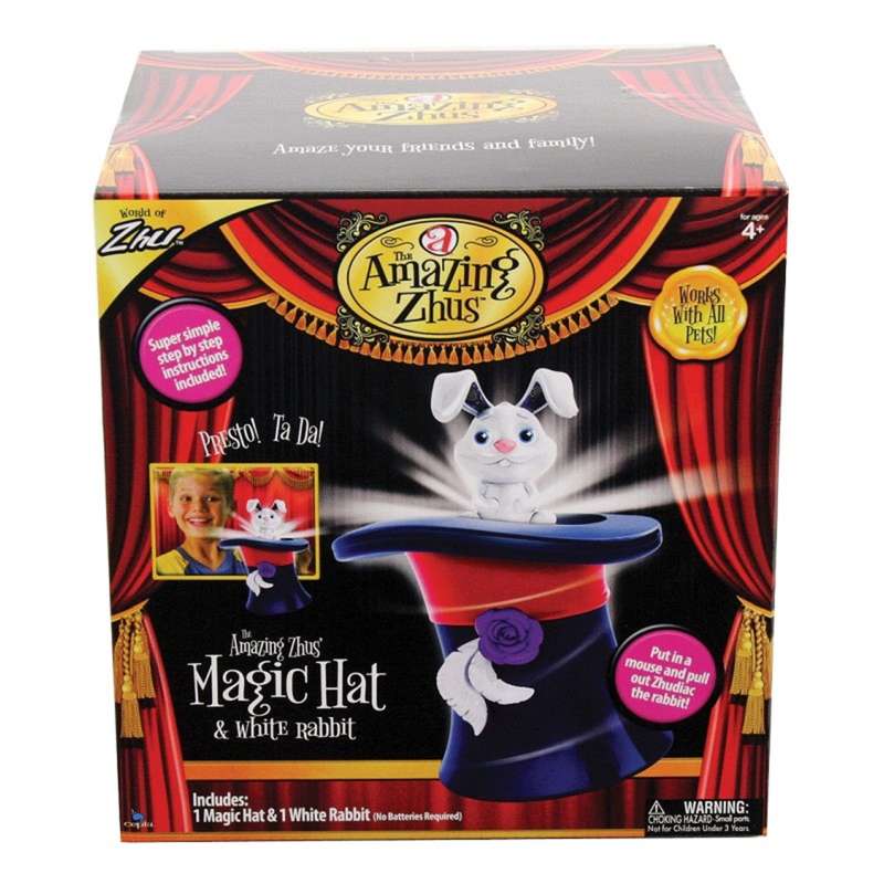 Amazing Zhus Magic Hat Ages Toy Play Magician Tricks Rabbit- Navy Blue (Display Item)