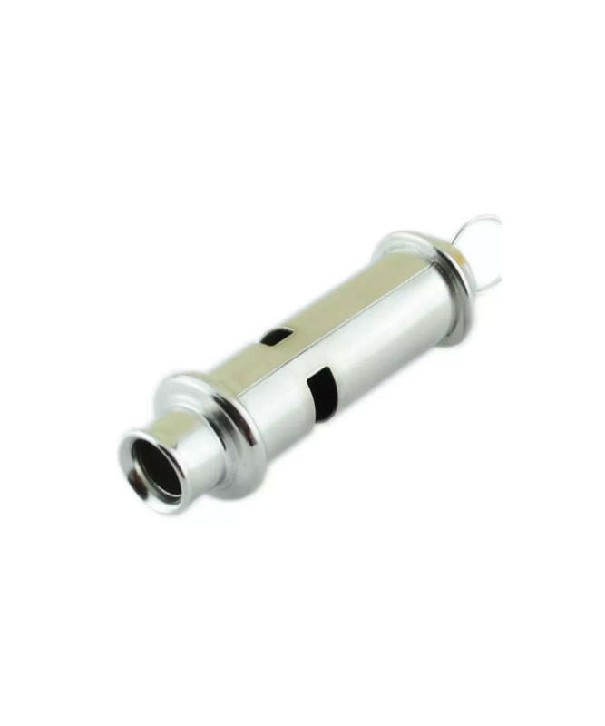 Pack 10 Metal Silver Metal Loud whistle with lanyard