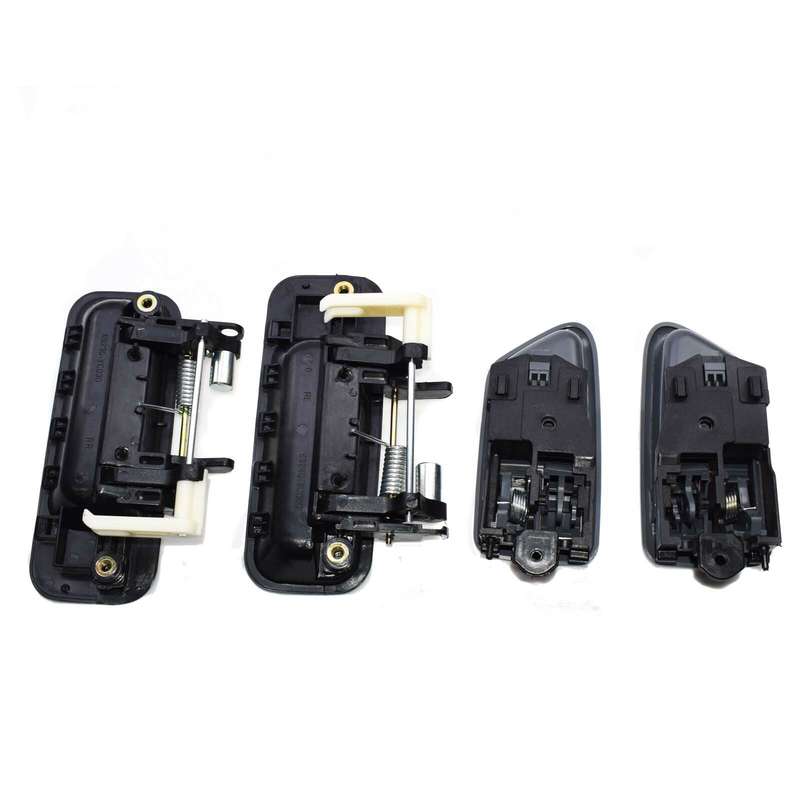 Rear Pair Black Outside & Gray Pair Inside Door Handle FOR Toyota Camry 97-01