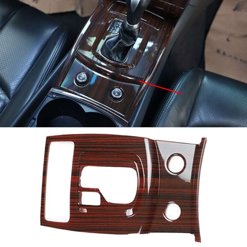 Peach Wood Grain Gear Shift Panel Cover Trim Fit For Infiniti G37 2010-2013
