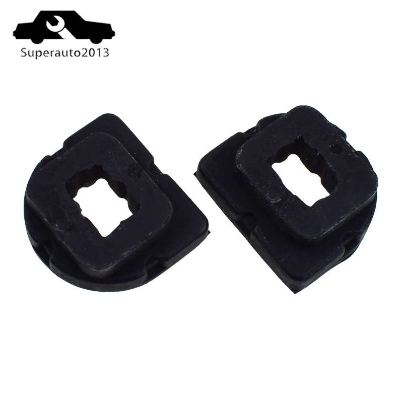 2X Upper Cushion Bushing Radiator Mount Rubber For Ford Fiesta Mazda LF1715242C