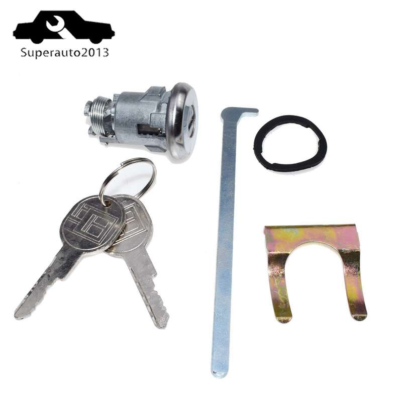 605533 New Ignition Doors Trunk Lock Key Cylinder W/ Keys For GM Chevy
