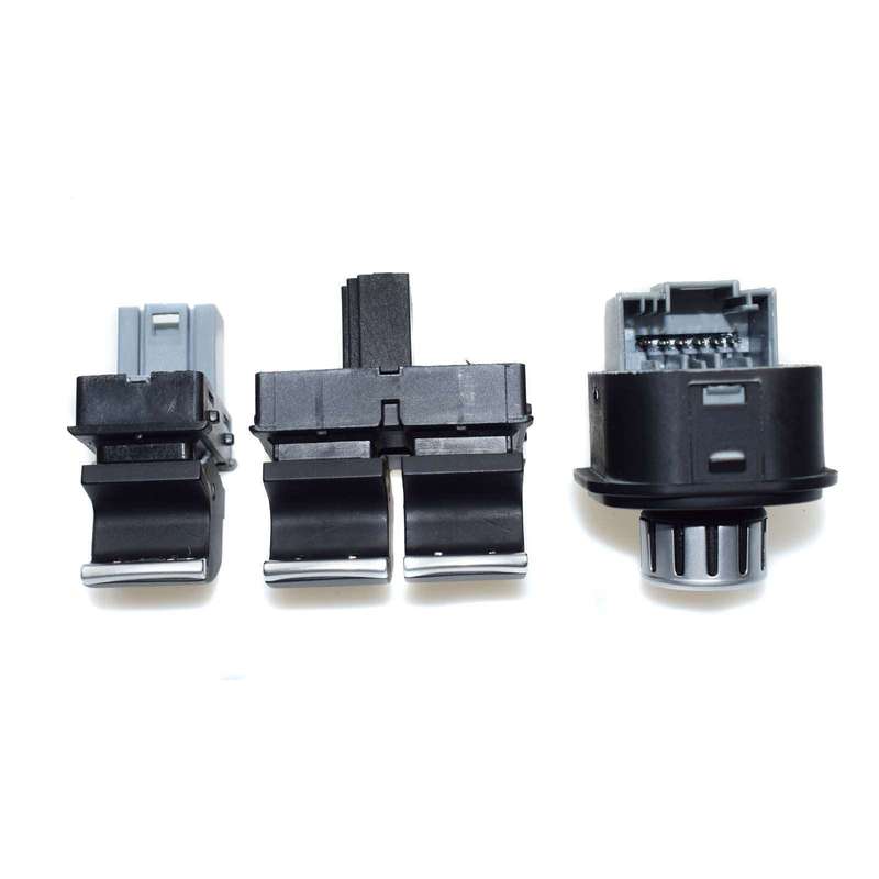 New Set Chrome Electric Power Window Mirror Switch For VW Eos Golf MK5 MK6 GTI