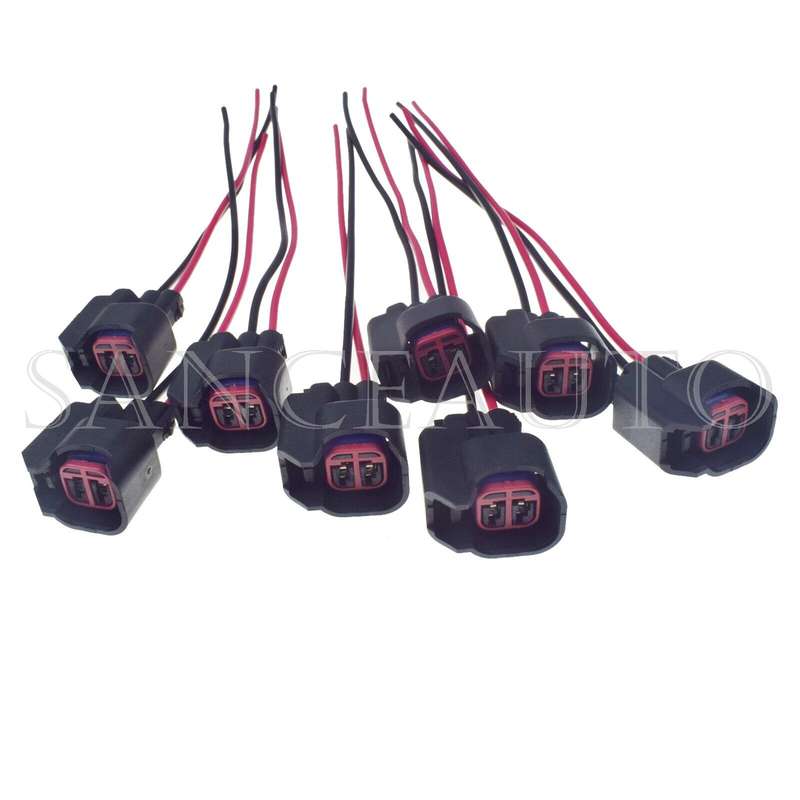 8PCS Fuel Injector Harness Connector Pigtail S824 S-824 1P1344 WPT-1051 PT2160