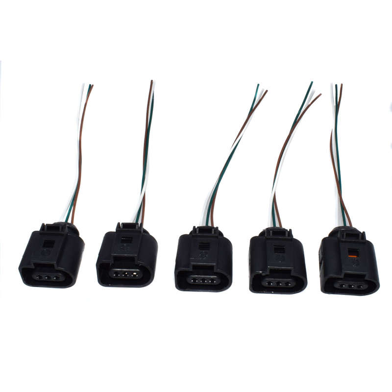 5pcs For A3 Beetle Jetta Oil Level Sensor Plug Wiring Cable Socket 3B0973703G