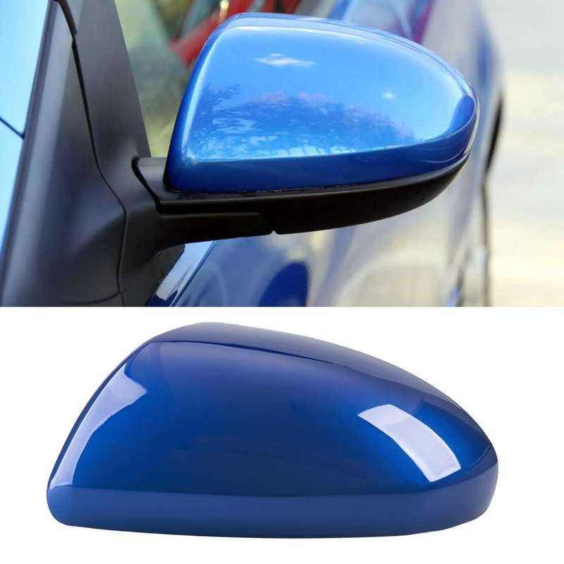 Blue Side Mirror Cover Left Side Fit For Mazda 2 2007-2014