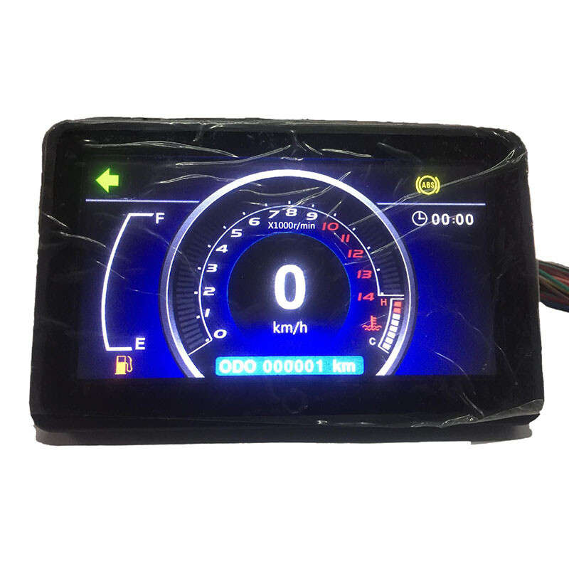 Motorcycle Full LCD Screen Speedometer Digital Odometer Universal CY1985 Harness