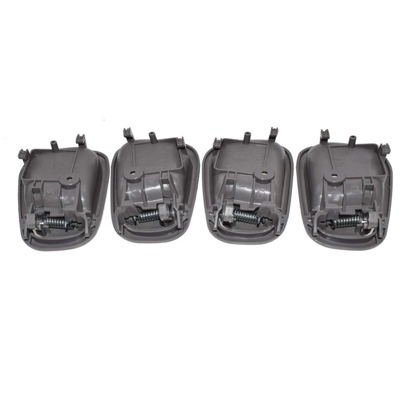 Grey Inside Door Handle 2 Left 2 Right For 98-02 Toyota Corolla Chevrolet Prizm