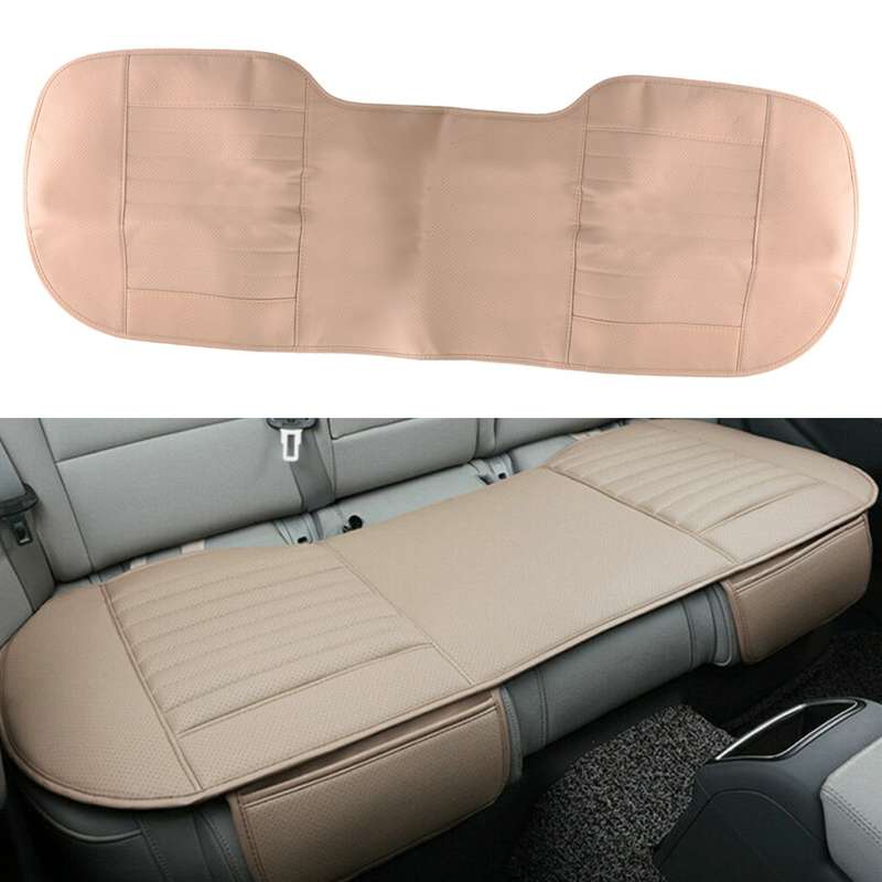 Car Rear Back Seat Cover Universal Mat Pad Chair Protector Cushion PU Leather.