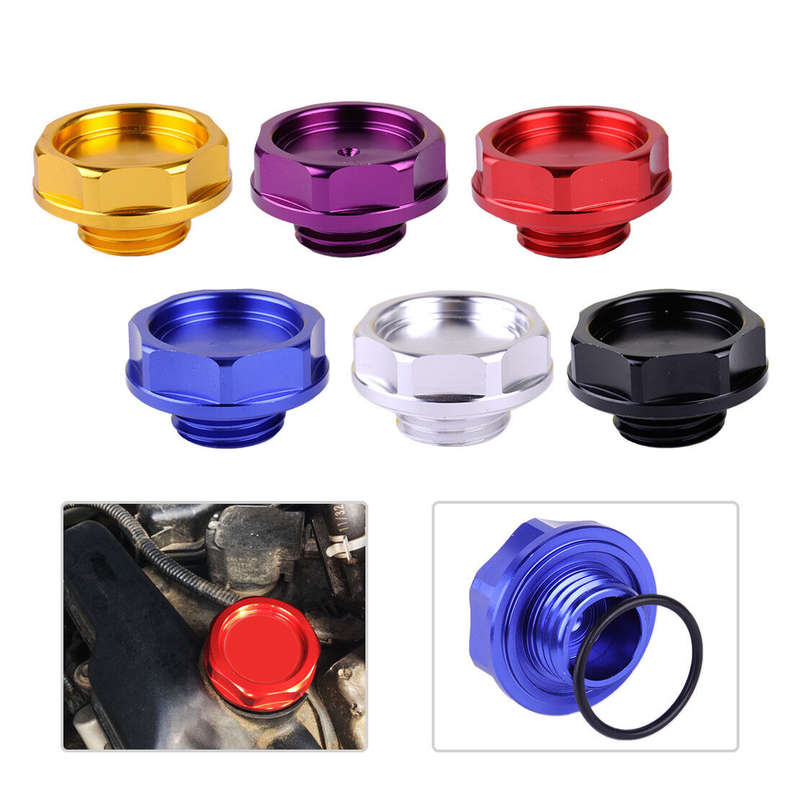 Aluminium Engine Oil Filler Cap Fuel Intake Cover Fit for Honda Acura Civic