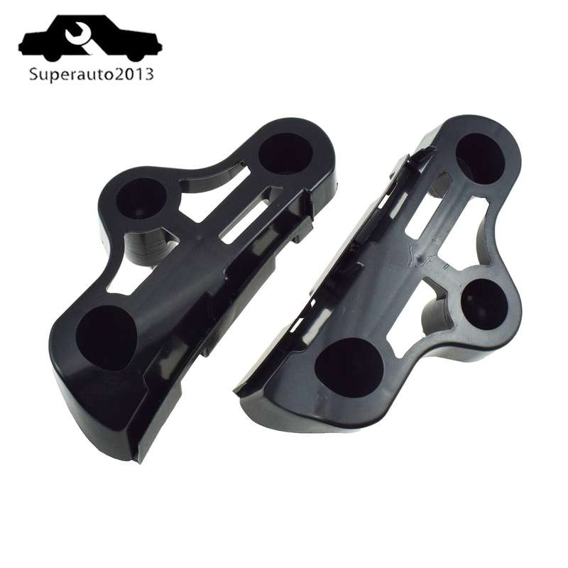 Pair Left & Right Front Bumper Mounting Bracket Set For Toyota Sequoia 2007-2021