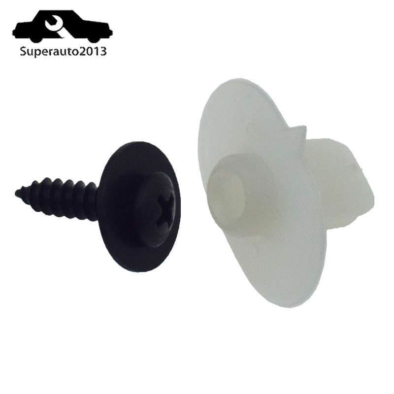 10PCS Bumper Mount Screw & Grommet Clips Set For Honda Civic Acura 90121-SA7-000