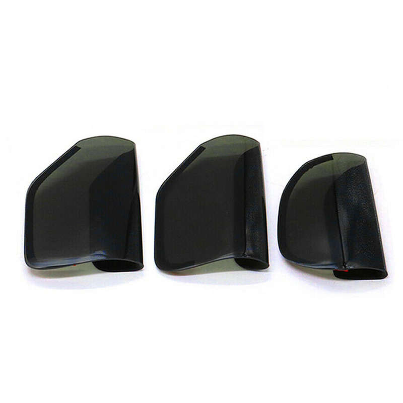 6pcs Smoked Black Tail Light Lamp Cover Guard Trim Fit For Ford Mustang 2015-17