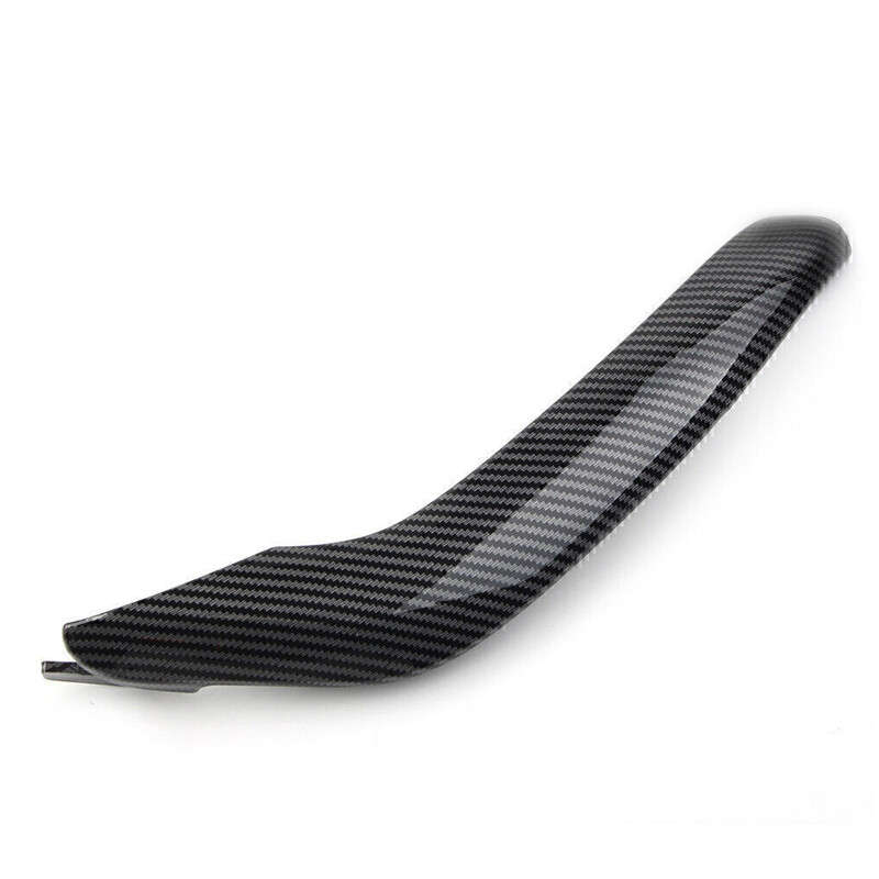 Carbon Fiber Style Left Inner Door Pull Handle Trim Fit for BMW F25 F26 10-2017