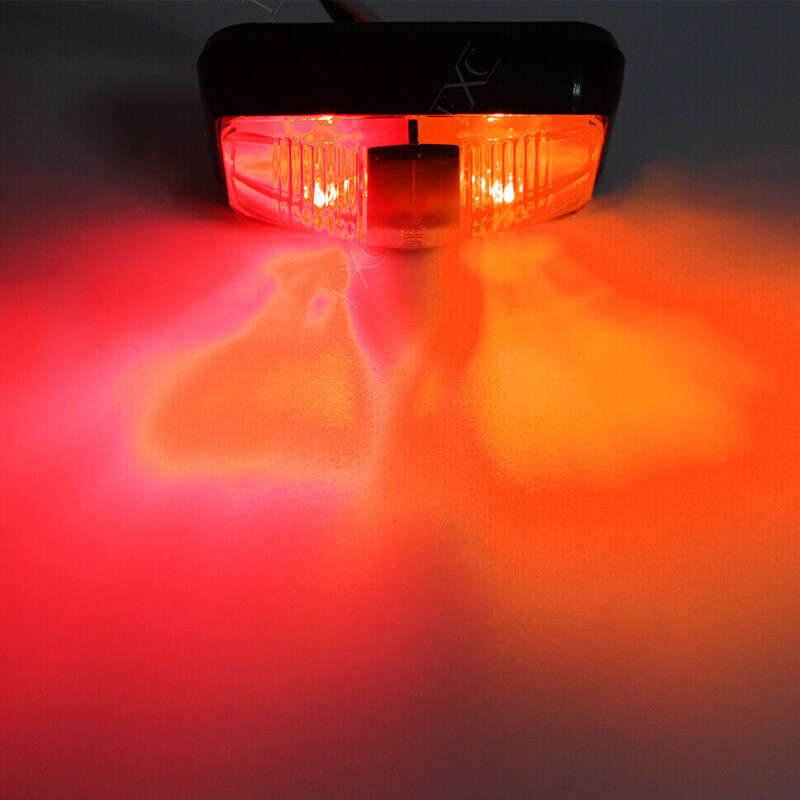 10x Red LED Side Marker Lights RV Truck Trailer Clearance Light Waterproof